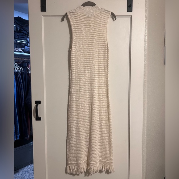 Anthro Callahan Knit Fringe Column Dress - Picture 9 of 9
